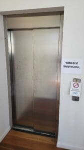 out of service residential lift