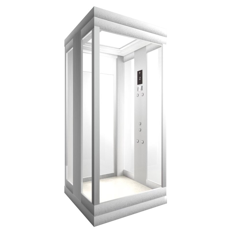 home lift with glass wall