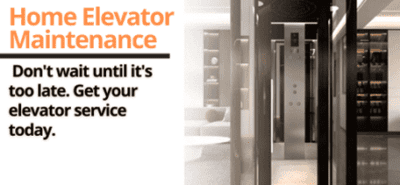 home elevator maintainance